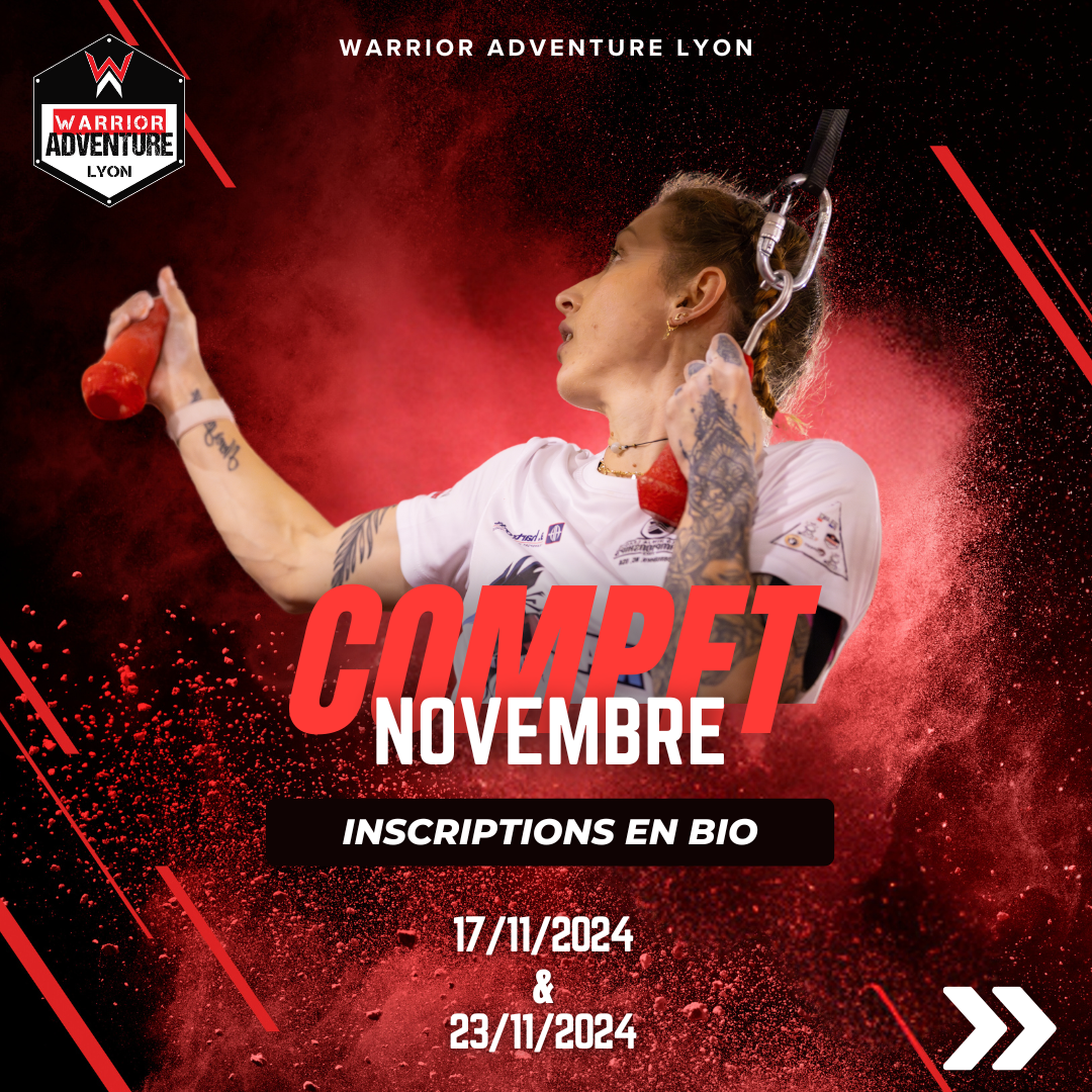 Compétition Novembre de Warrior Adventure Lyon !