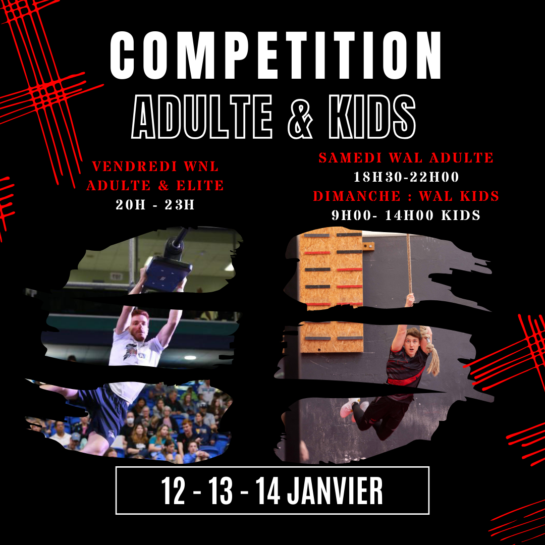 Les compétitions de janvier vous attendent !