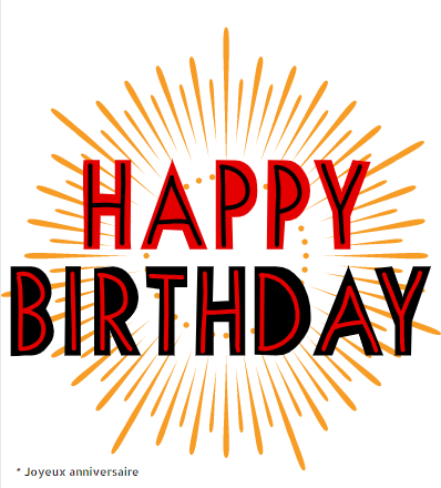 Joyeux anniversaire